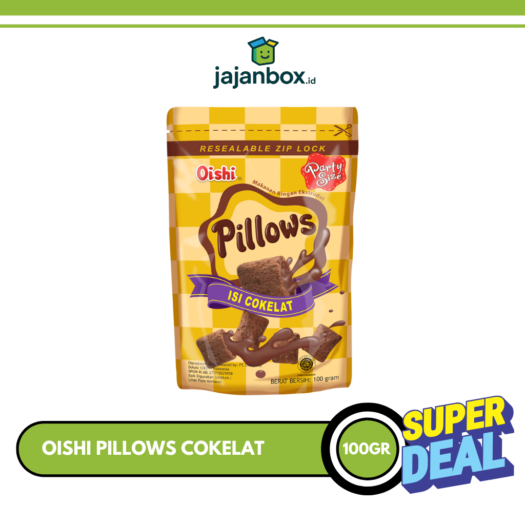 Oishi Pillow Snack Chocolate 100gr