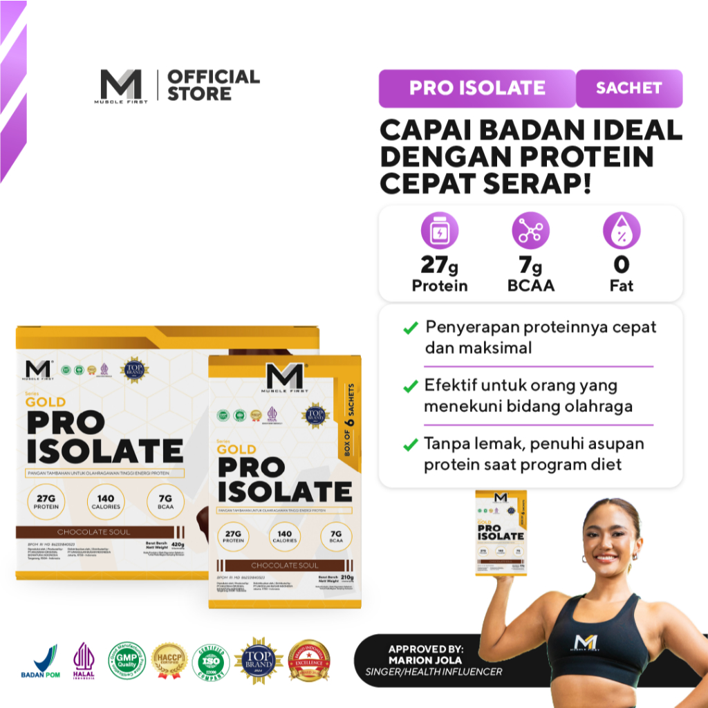 MUSCLE FIRST Pro Isolate Box - Whey Protein Suplemen Fitness