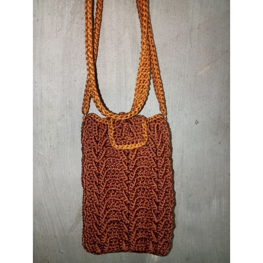 (Ready Stock) MiuMiu Phone Bag/MiuMiu Tas HP Rajut