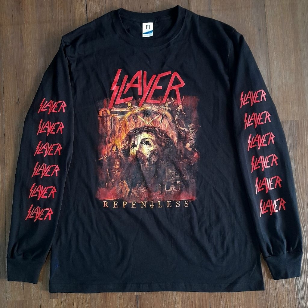 Long Sleeve SLAYER repentless /kaos band/kaos musik/bootleg