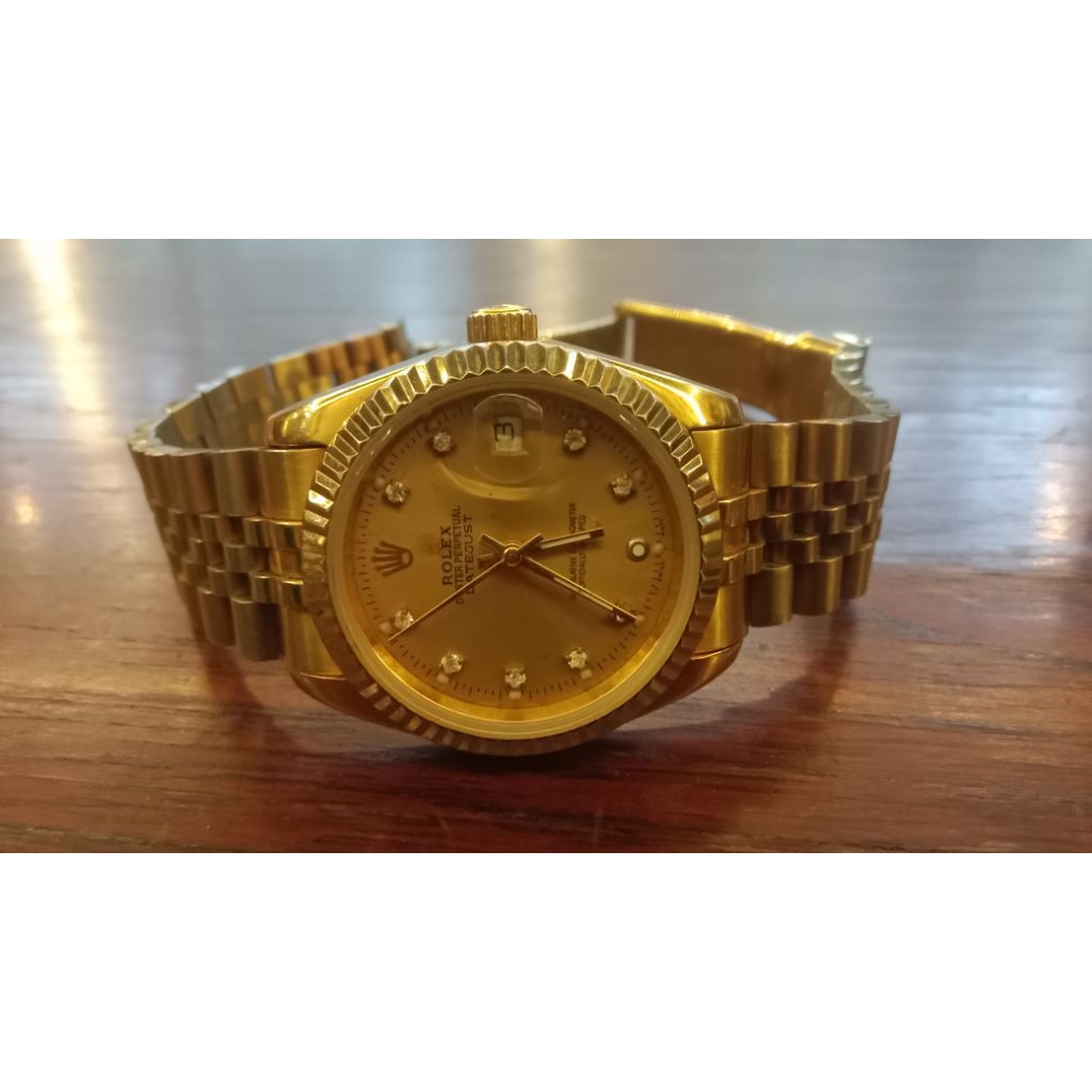 jam tangan rolex datejust yellow gold