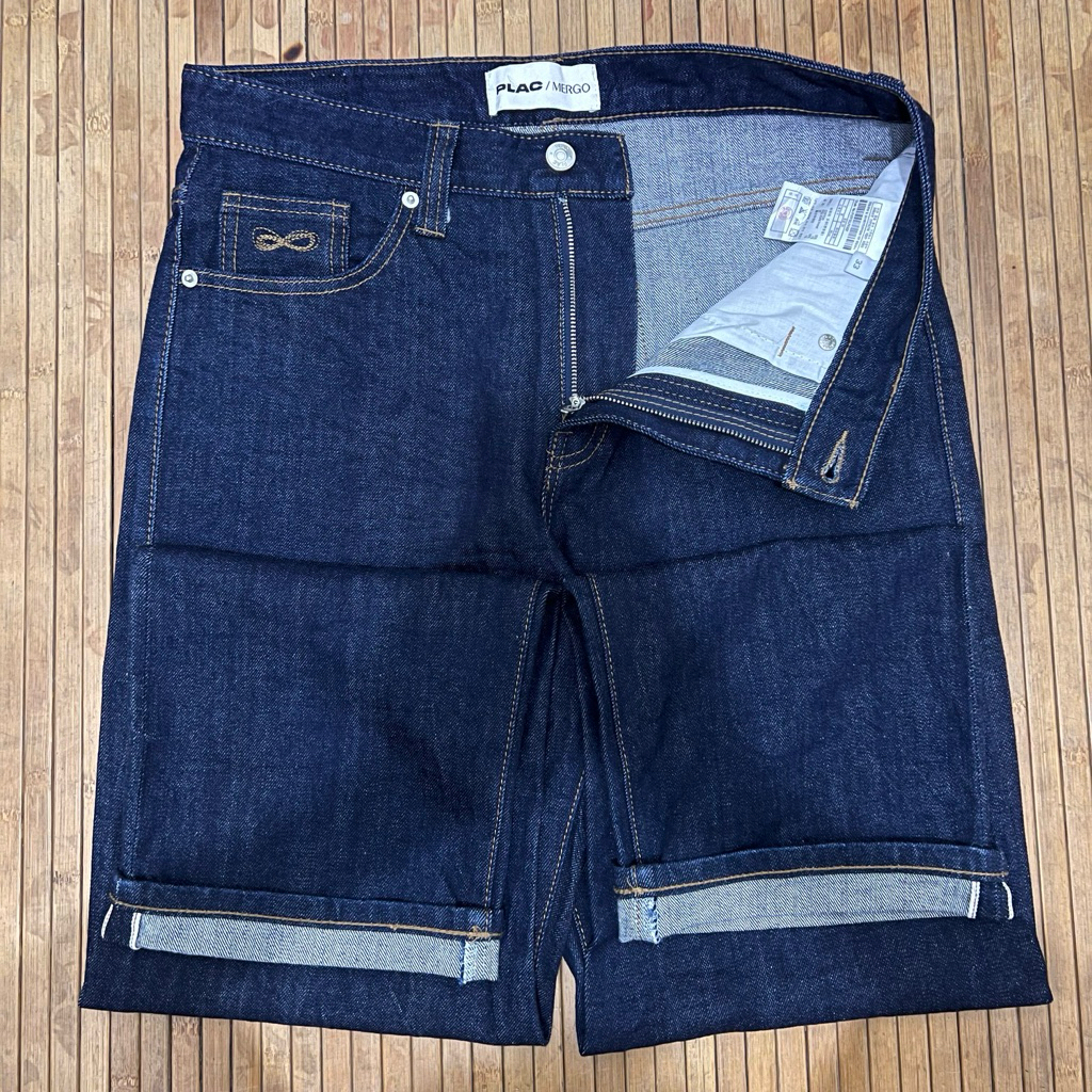 PLAC x MERGO 13oz REGULAR RISE STRAIGHT SELVEDGE INDIGO RAW DENIM JEANS