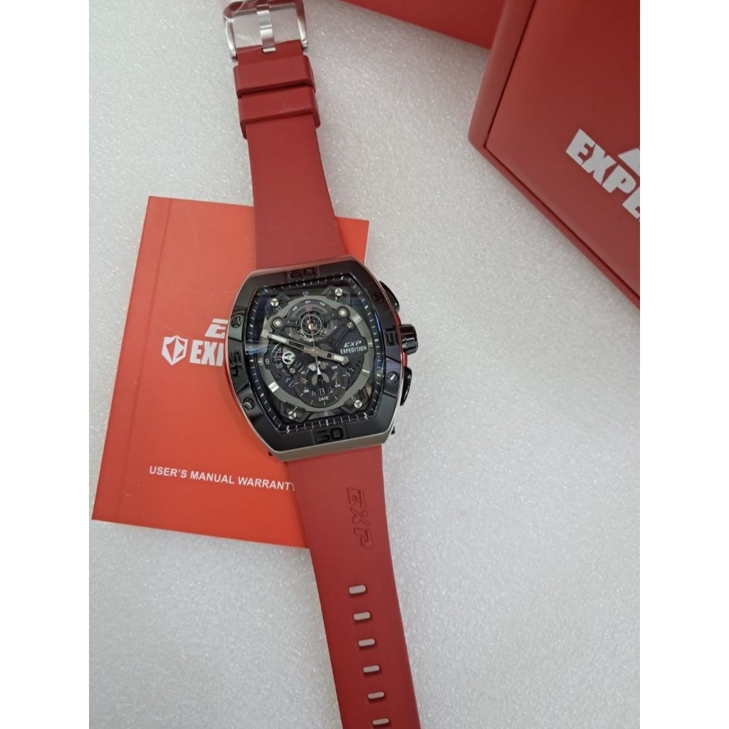 JAM TANGAN PRIA EXPEDITION 6800 ORIGINAL EXP6800 MEEAH SILVER