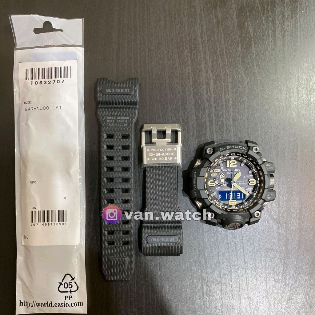 BNB Band Bezel CASIO G-SHOCK GWG 1000-1A1 GWG 1000 HITAM ORIGINAL
