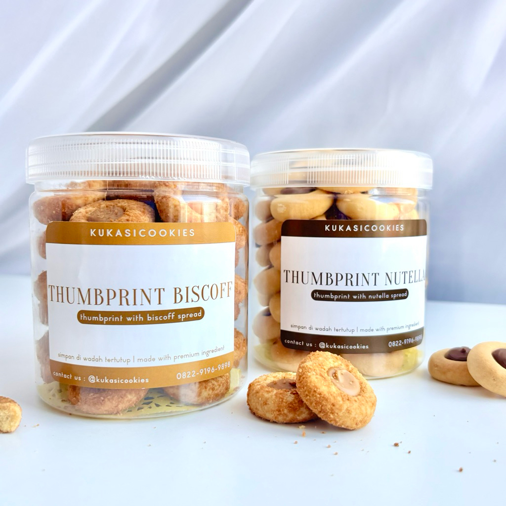 KukasiCookies | Kue Kering Thumbprint Lotus Biscoff