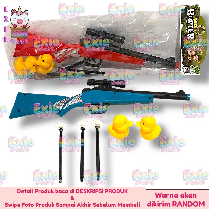 MAINAN PISTOL BEBEK PELURU KARET DUCK HUNTER GUN SET - MAINAN TEMBAKAN PELURU TARGET BEBEK [OCT8303]