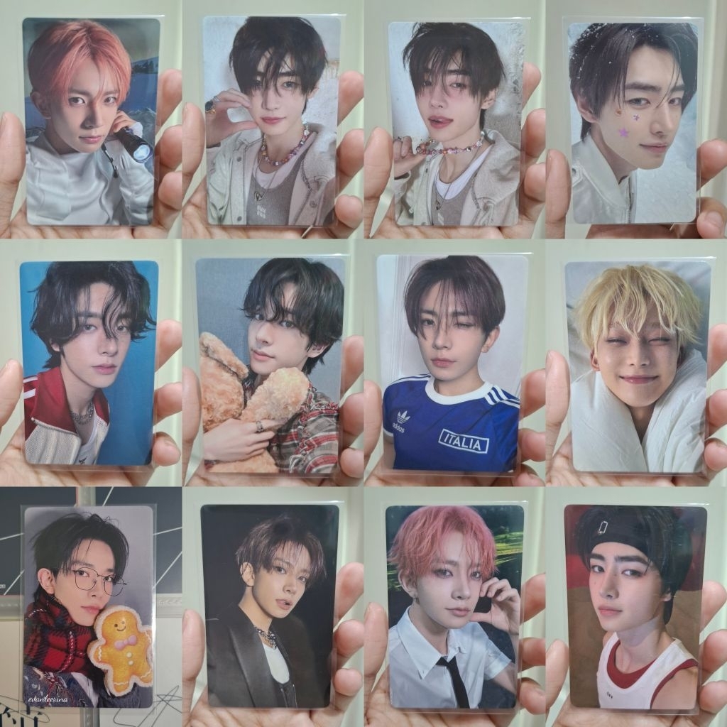 PHOTOCARD OFFICIAL ENHYPEN YZY ITALIA WINK GINGERBREAD BOBOAN | Heeseung Jake Sunghoon