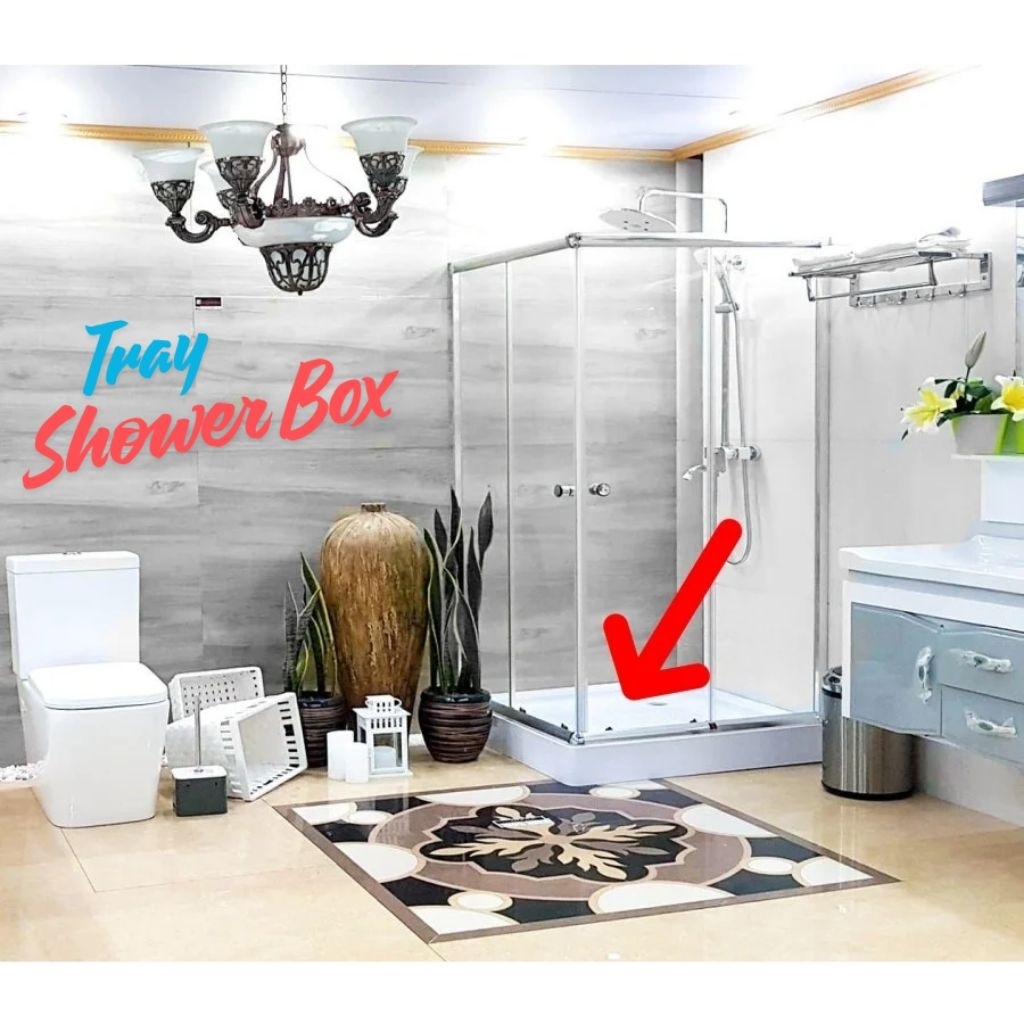 Alas Shower Box Persegi 90x90