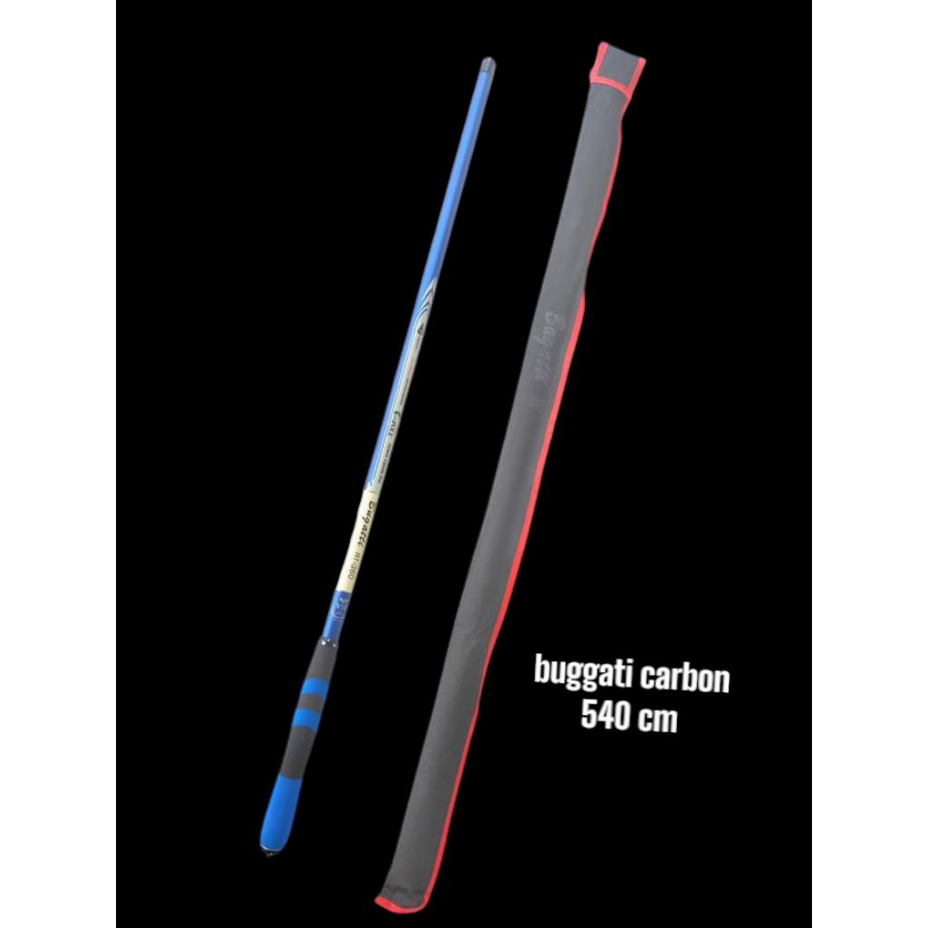 alat pancing/joran tegek carbon merek buggati 540cm