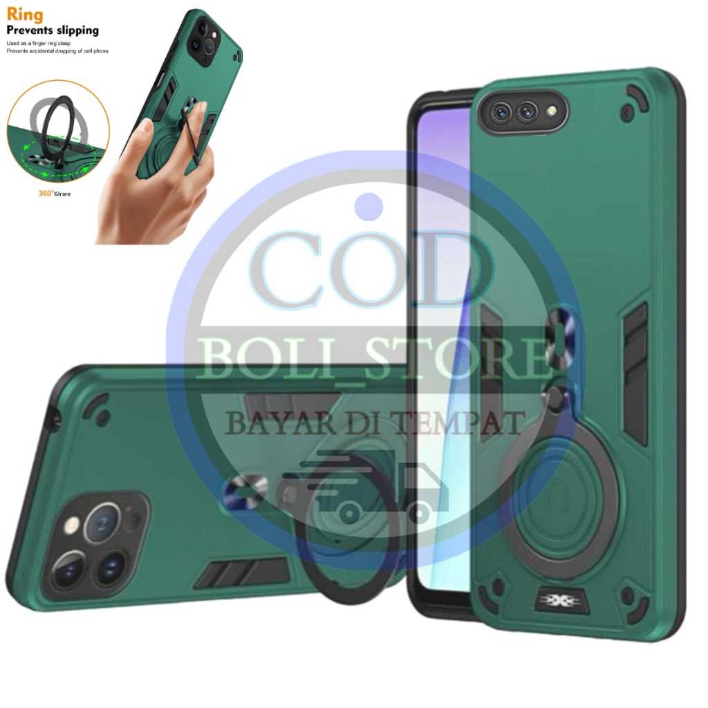 CASING HP UNTUK OPPO A3S/C1 CASE ROBOT HIT EYE RING PRO CAMERA HARDCASE ARMOR NEW COVER