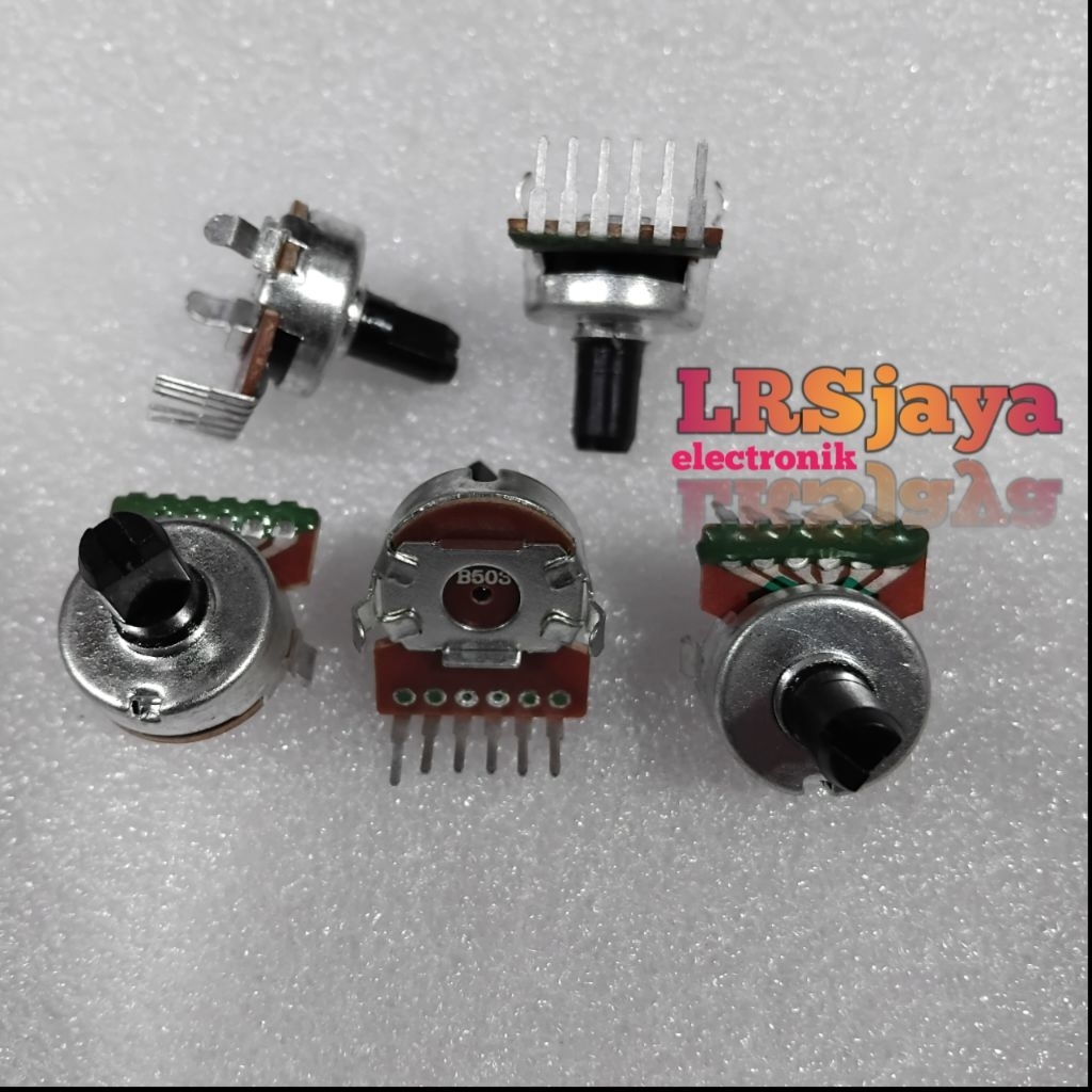 Potensio Polytron 6 Pin B503 / 50k Kaki Tekuk As Pendek