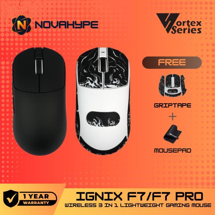 VortexSeries IGNIX F7 / F-7 PRO Series Wireless Ultralight Mouse Tri Mode | Vortex Ignix F7