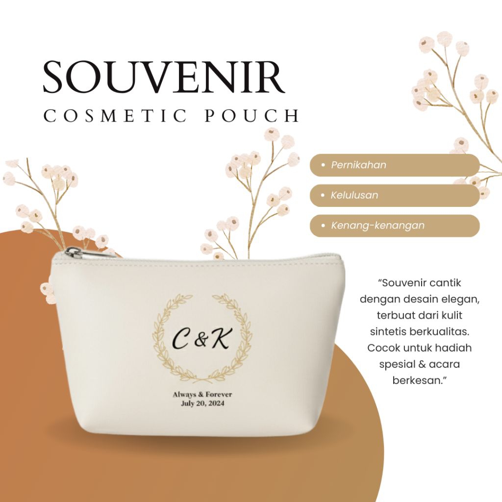 Souvenir | Souvenir Pernikahan | Pouch Kulit | Dompet