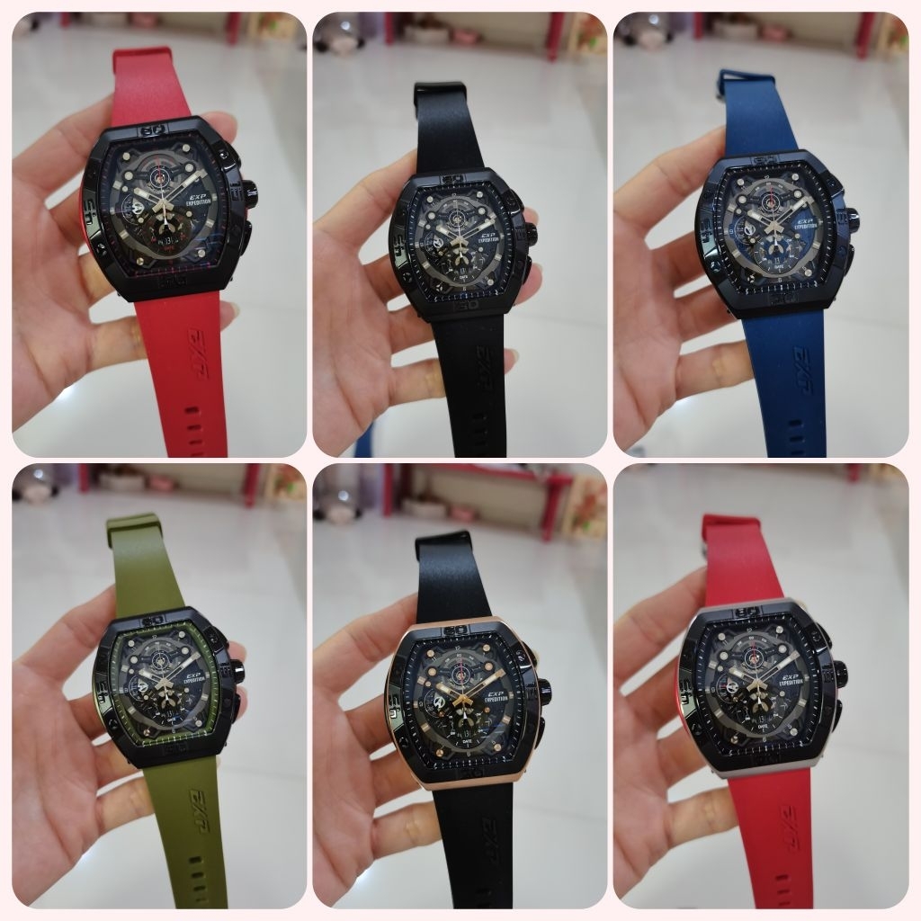 Expedition E 6800 / EXP 6800 / E6800/ E 6800  rubber jam tangan  Original