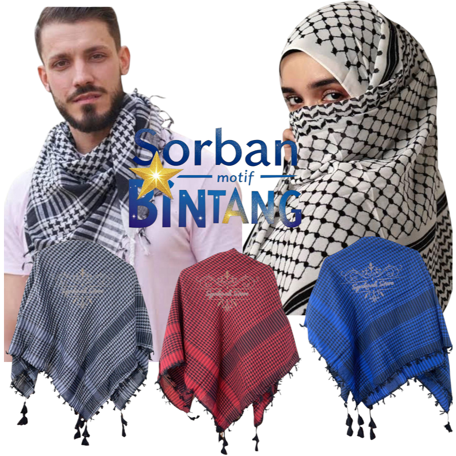 Sorban Pria_Sorban Wanita Arab Palestina_Sorban Rumbai