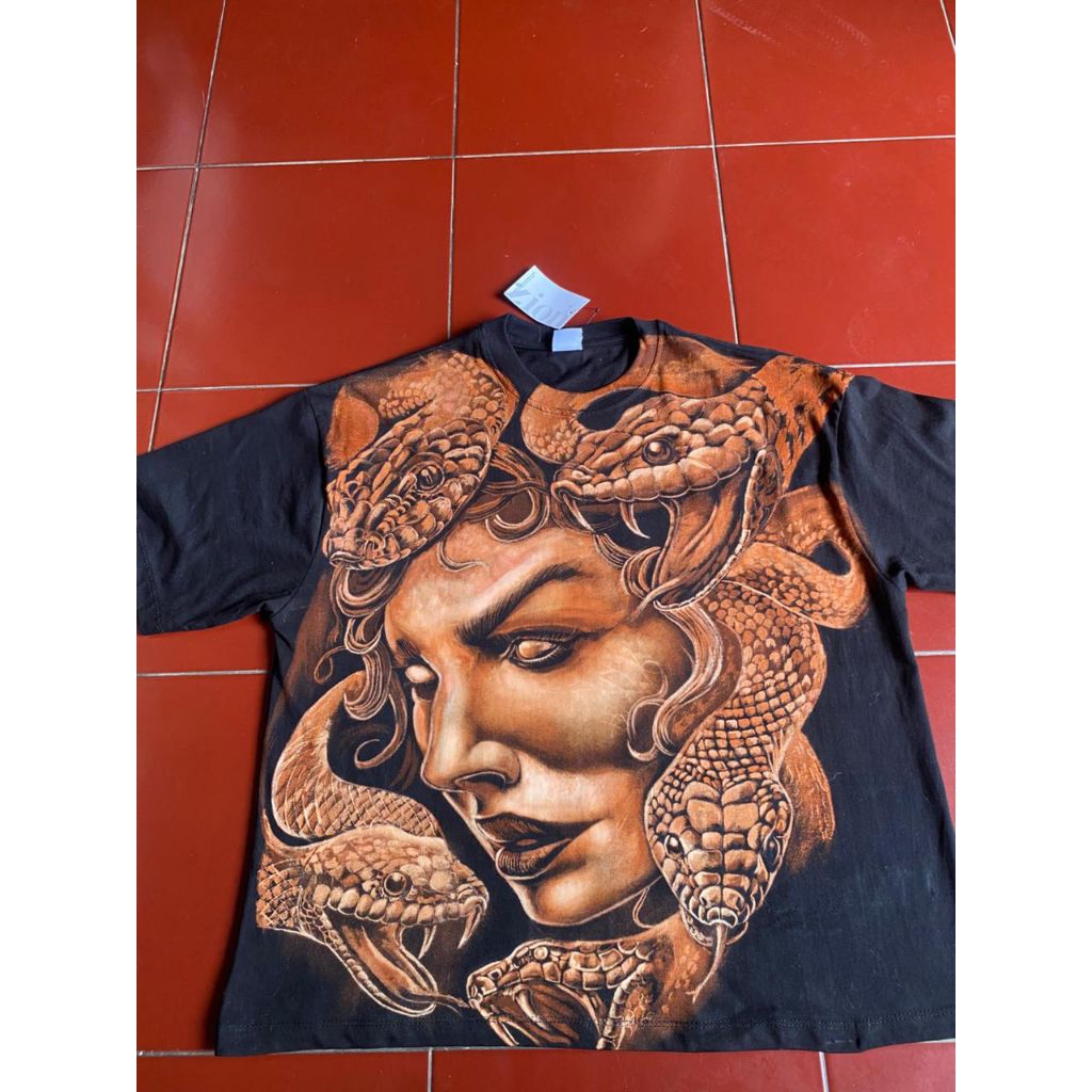 kaos painting ,medusa,