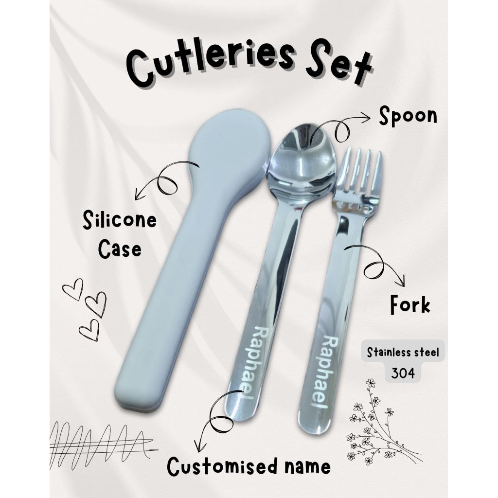 Custom nama sendok garpu