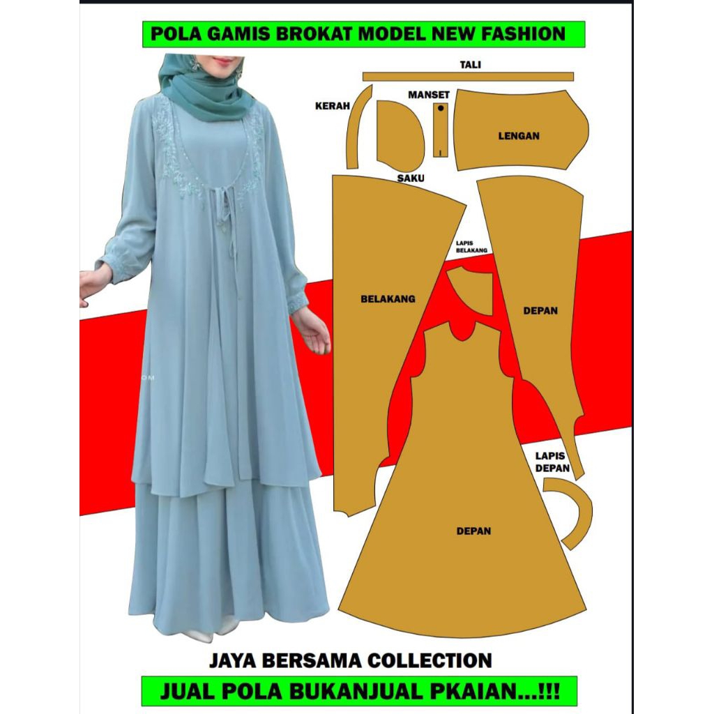 Cyailaa Pola Gamis Brokat Model Anyaran