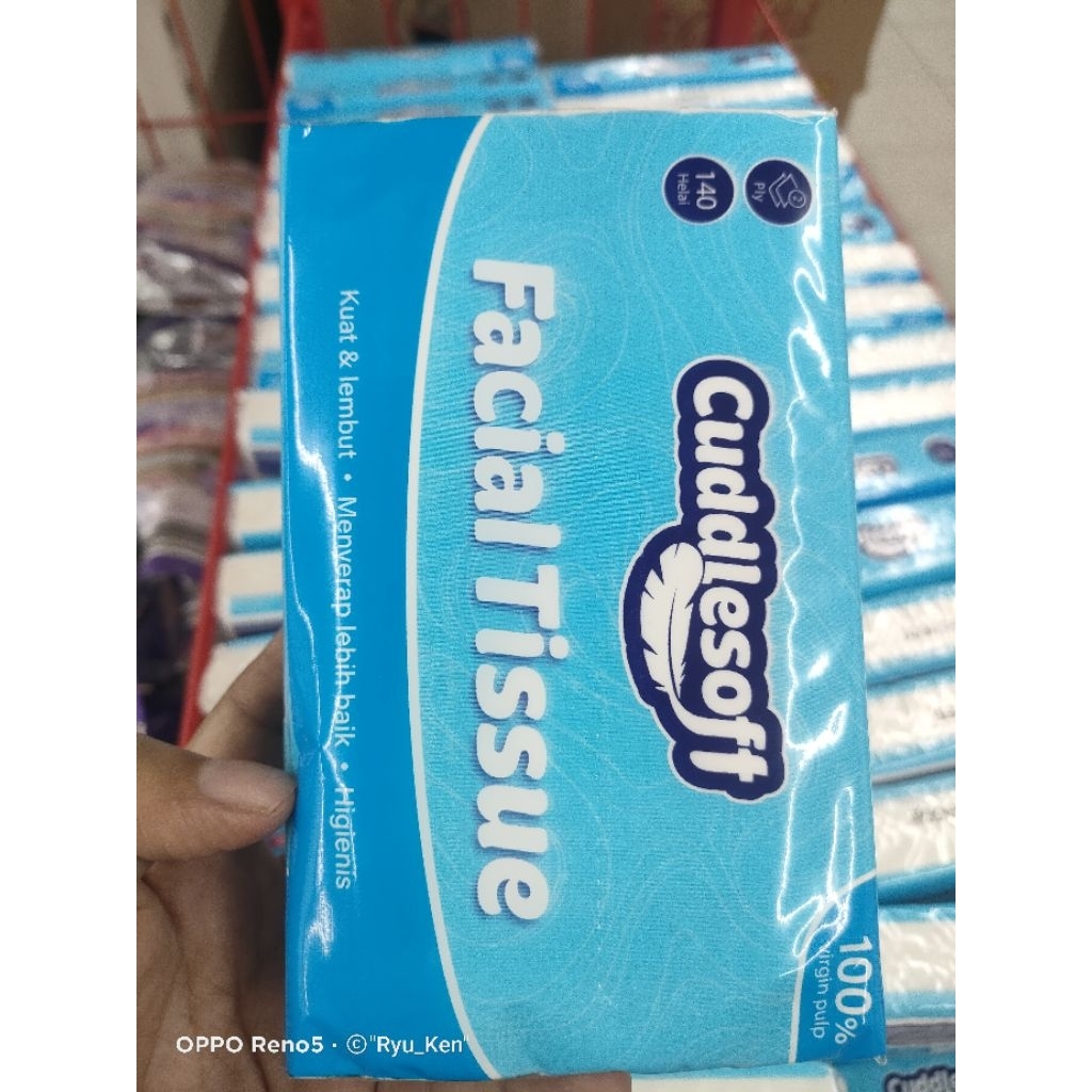 cuddlesoft facial tissue 140 helai