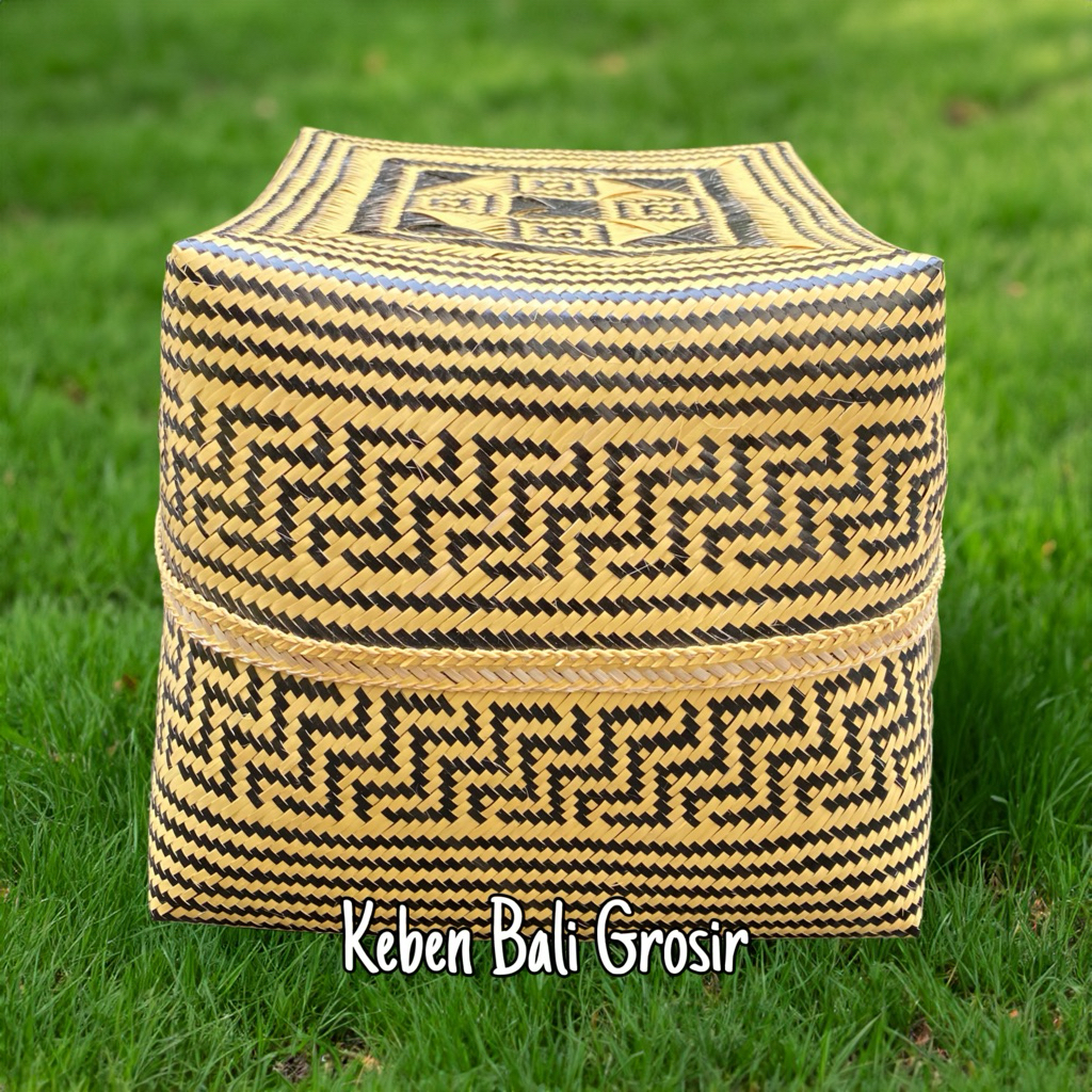 Keben Bangli 26 x 26 sisit Halus ulatan rapi dan bahan bambu premium terlaris