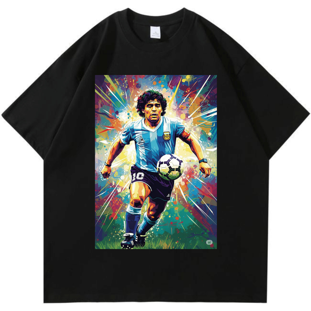 sreg kaos Maradona Bola Kaos Katun Kombet 24s