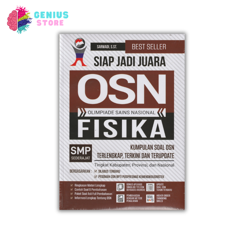 Buku Olimpiade OSN Fisika SMP Sederajat Siap Jadi Juara OSN Fisika SMP Kumpulan Soal OSN Terlengkap,