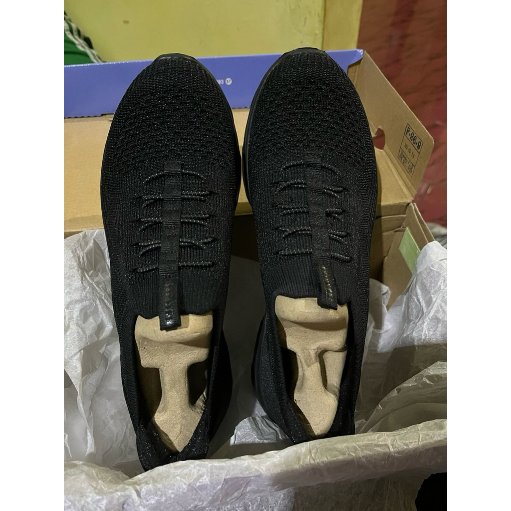 Sepatu Skechers D'Lux Comfort full black hitam Sneakers wanita New