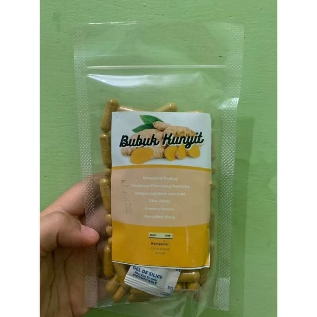 Kapsul Bubuk Kunyit isi 100