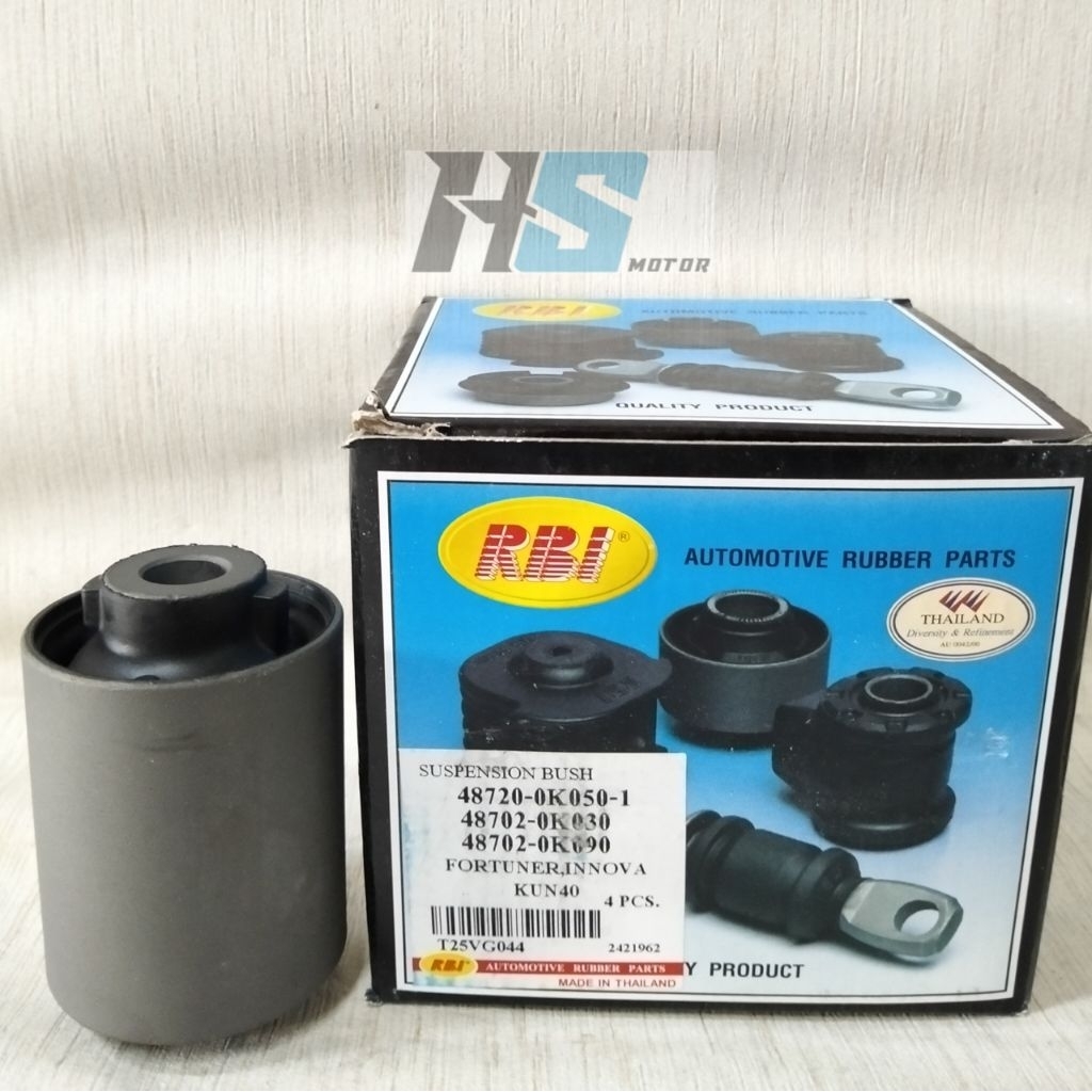 BUSHING ARM BELAKANG BESAR PANJANG MOBIL TOYOTA FORTUNER INNOVA 48720-0K050 / 48702-0K030 / 48702-0K
