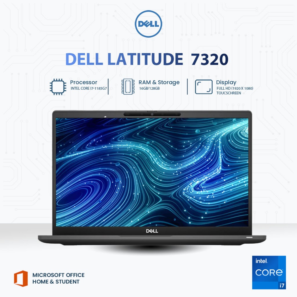 DELL Latitude 7330 i5 Gen12 | 7320 i7 Gen11 Touchscreen | 7310 i5 Gen10 Touchscreen | GARANSI 1 BULA
