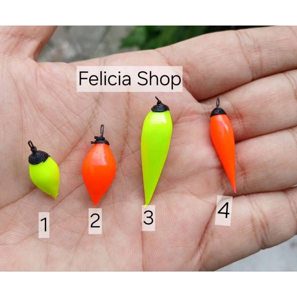 pelampung Pancing Busa Spon Cabe sensitif Ampul Pancing Cabai