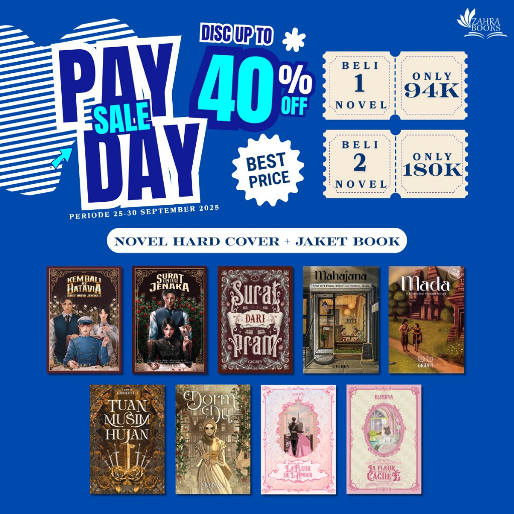 PAYDAY SALE Novel Hardcover (mada, surat untuk jenaka,dorm du,tuan) bebas pilih judul by akad