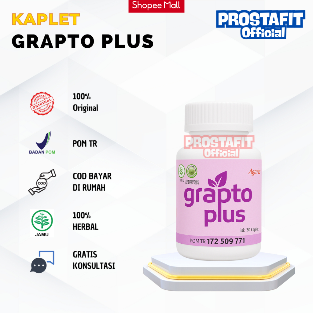 GRAPTO PLUS Obat Herbal Ambeien Wasir Pasca Melahirkan