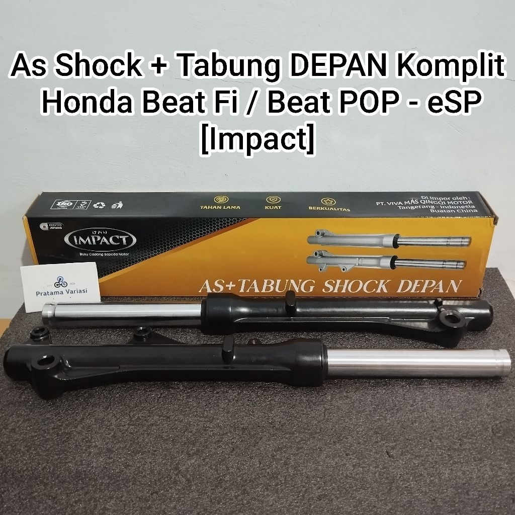 [Impact] As Shock + Tabung / Shock Breaker Depan Set - Honda Beat Fi (K25) Beat Fi eSP-POP / Genio