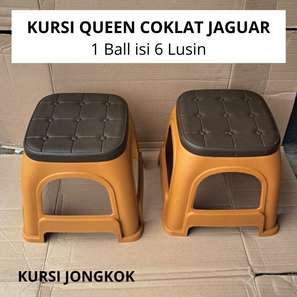KURSI JONGKOK QUEEN COKLAT JAGUAR