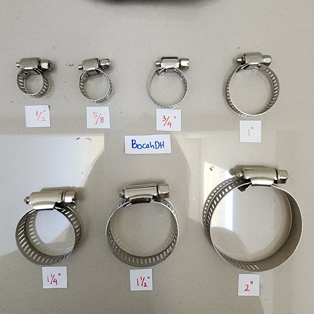 KLEM SELANG STAINLESS/ CLEM SELANG / KLEM SELANG GAS REGULATOR/ KLEM SELANG AIR/KLEM SELANG PIPA AIR