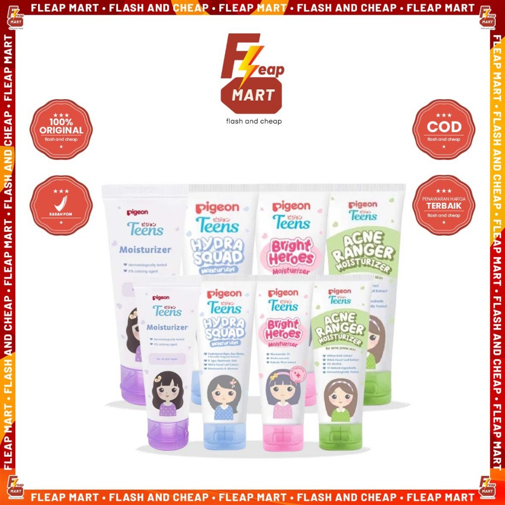 PIGEON TEENS Moisturizer Series For All Skin - Acne Ranger - Bright Heroes - Hydra