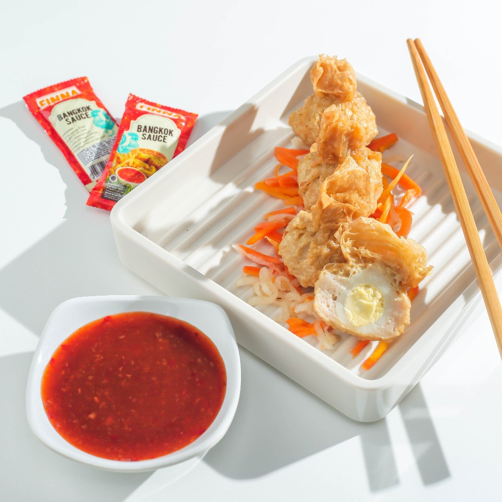 

finna saus sambal bangkok isi 50 sachet - saus sambal dimsum/saos Gacoan