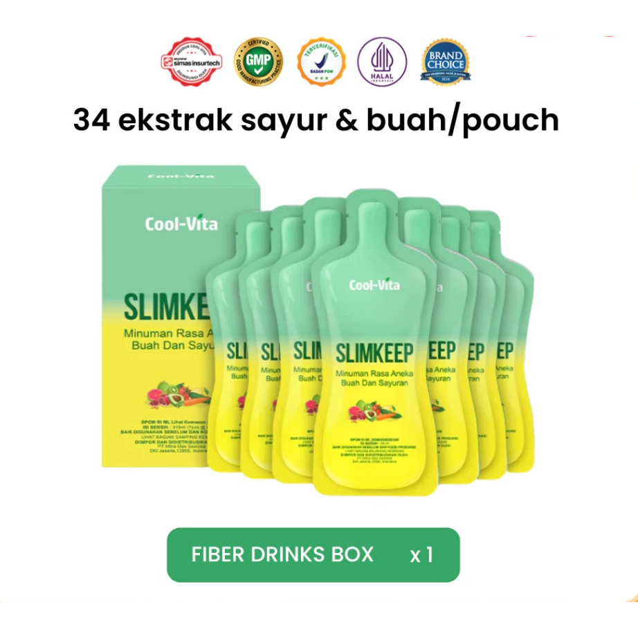 Coolvita SLIMKEEP Fiber Detox Drink 7 pouch/BOX