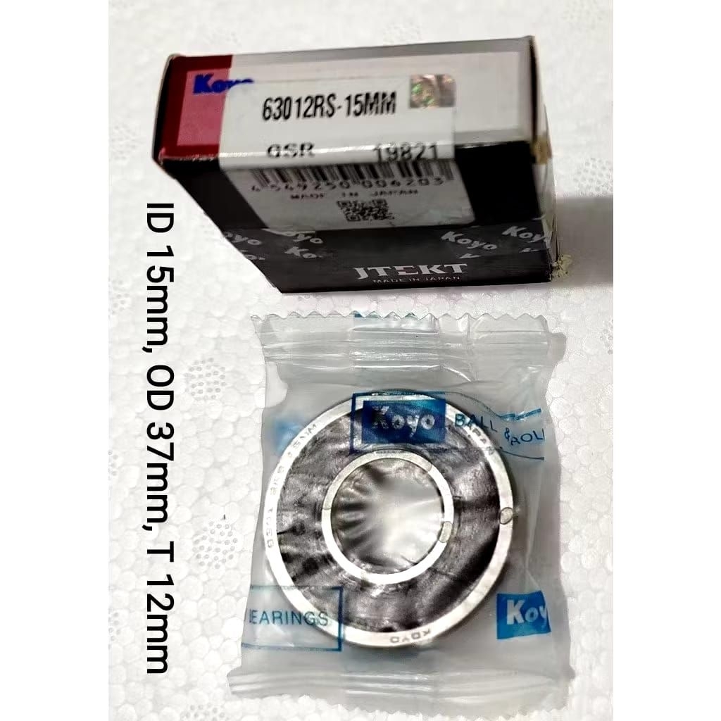 Lahar Ball Bearing / Laker Koyo JTEKT 6301 2RS - 15mm As Ninja RX king Scorpio Tromol GL MP Tiger Su