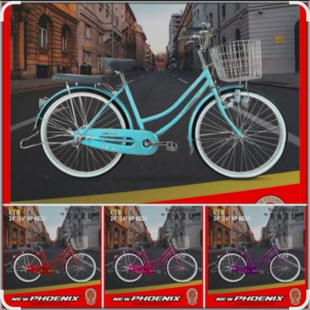 Sepeda New Phoenix 24 Inci CTB 8820 + Keranjang