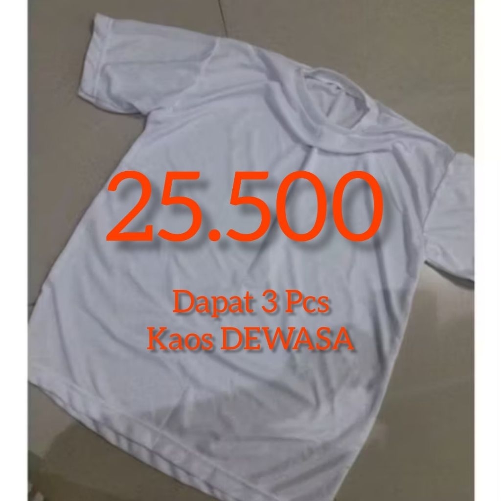 Kaos Partai Putih POLOS Hyget