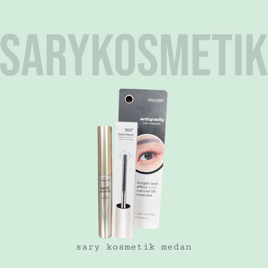 au,ox] WARDAH anti gravity iron mascara 360 steel wand - waterproof tebal lentik dan tahan lama