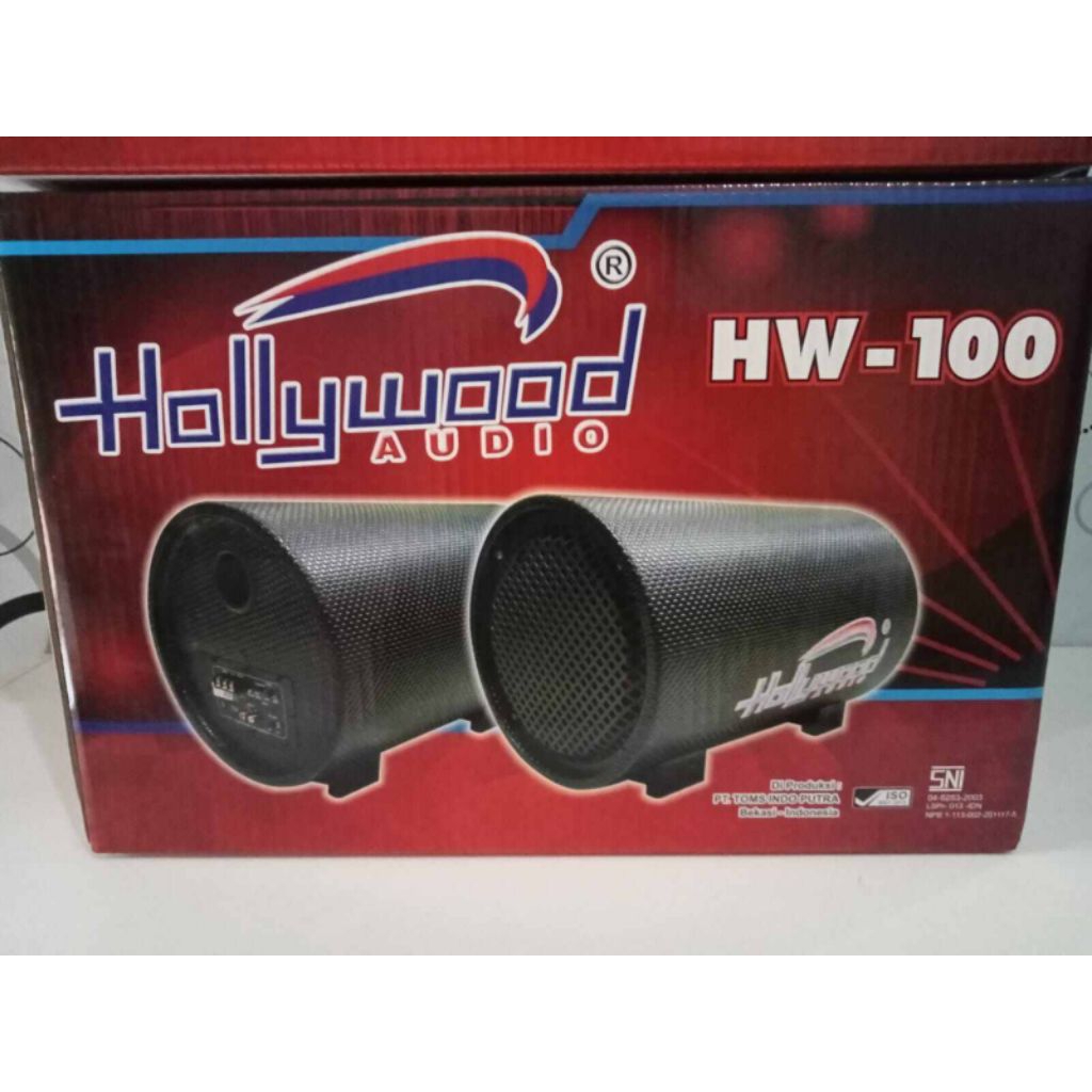 Basstube/bass tube hollywood hw-100 subwoofer aktif 10 inch hollywood hw-100