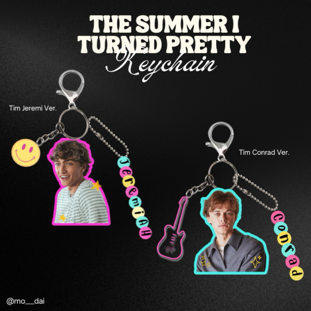 Keychain The Summer I Turned Pretty (team conrad/jeremiah)