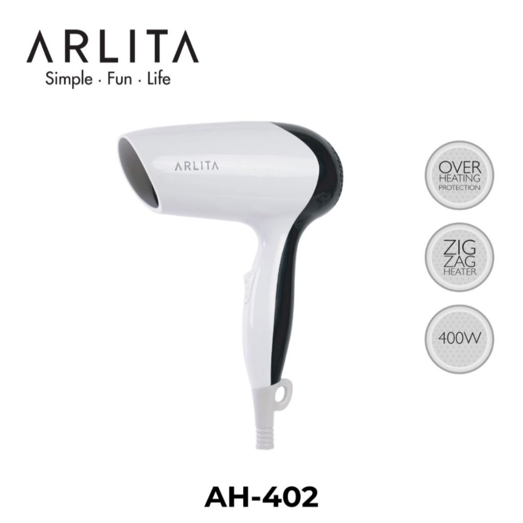 HAIRDRYER ARLITA AH-402 PENGERING RAMBUT LOW WATT