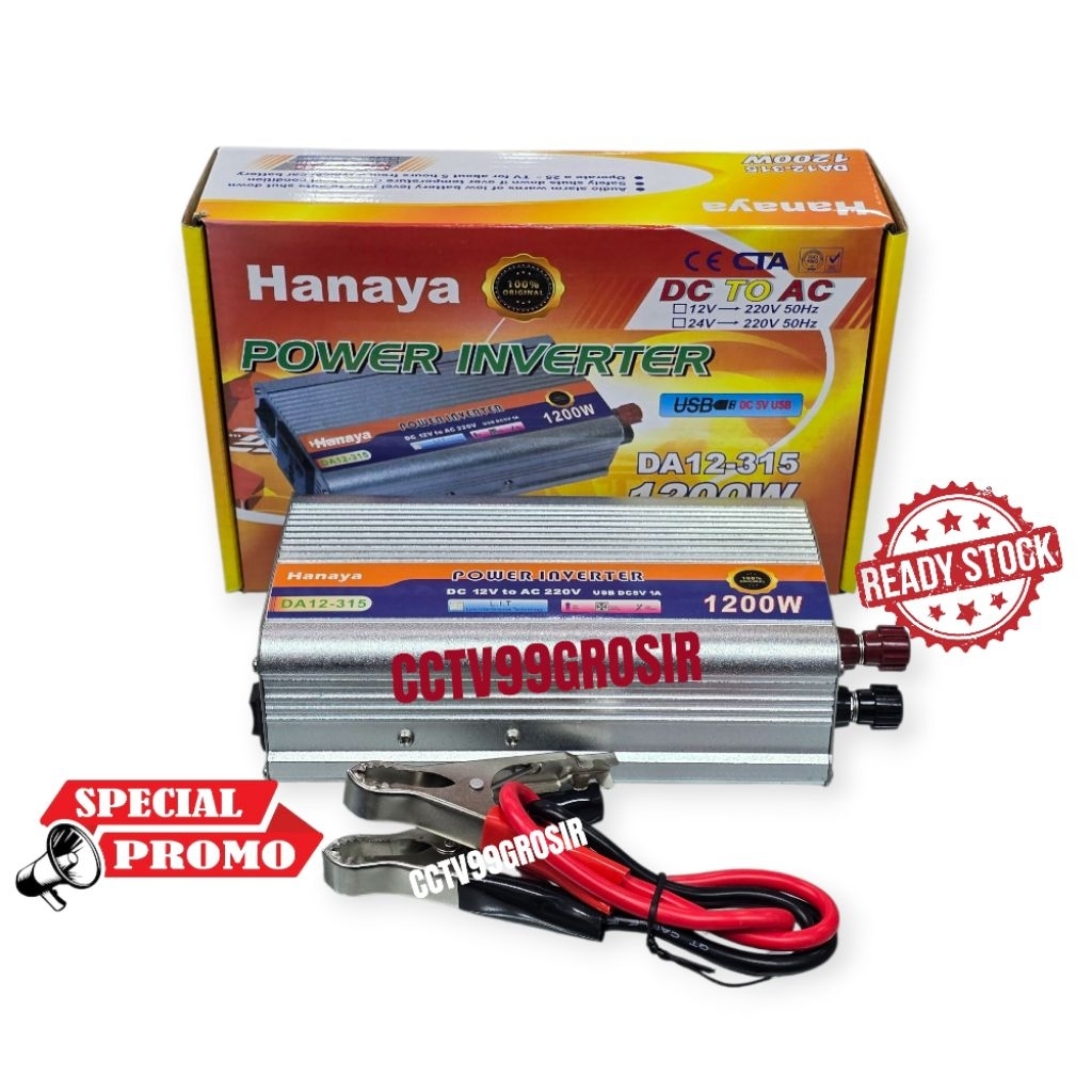 Power Inverter 1200watt Hanaya/ Power Inverter 1200w