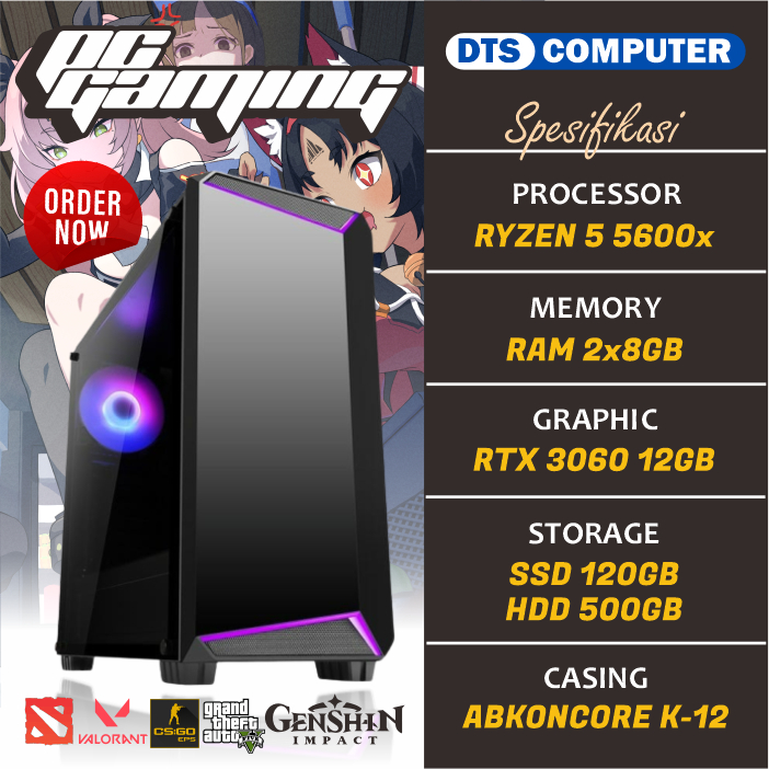PC Gaming + Editing | Ryzen 5 5600X | RTX 3060 12GB| SSD | HDD |
