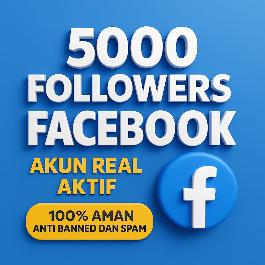 Followers Facebook Pengikut Facebook Profil/Fanspage Followers Real Account Aktif