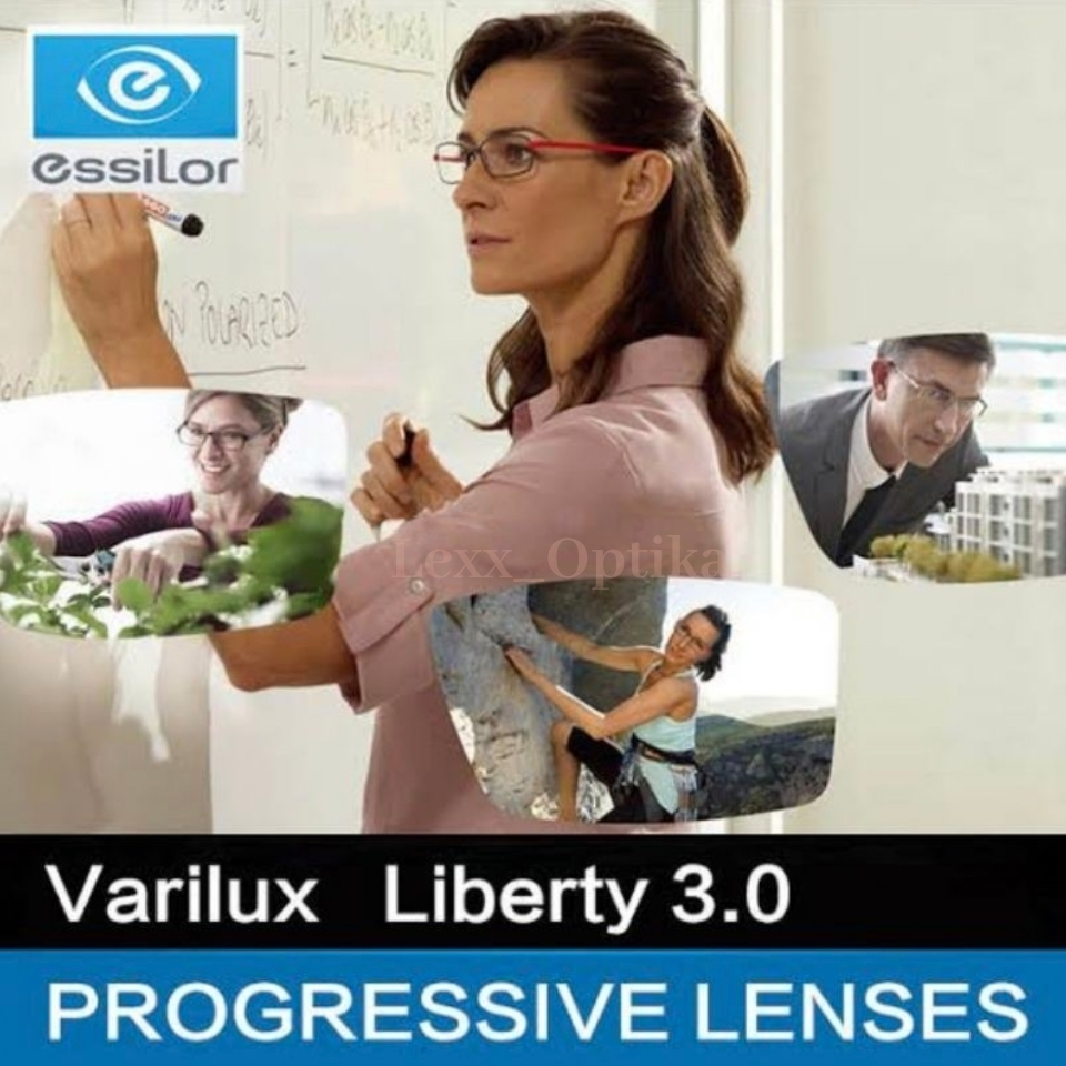 Lensa Progressive Essilor Liberty Blue UV Capture